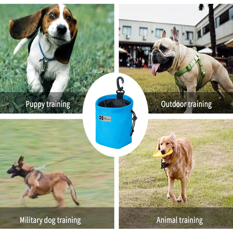 SMALL COMBINATION Portable Dog Training Snack Bag puppy dog snack bag for leash Outdoor pet snacks awards waist bag
