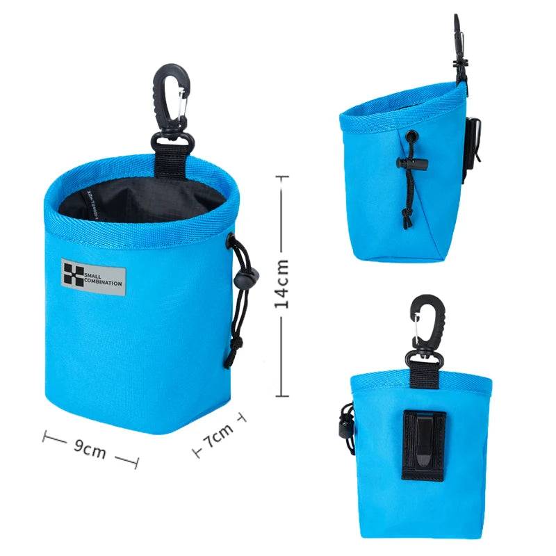 SMALL COMBINATION Portable Dog Training Snack Bag puppy dog snack bag for leash Outdoor pet snacks awards waist bag