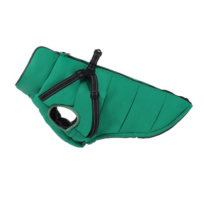 Benepaw Warm Dog Coat Winter Windproof Reflective Pet Clothes Turtleneck Waterproof Harness Jacket For Small Medium Large Dogs