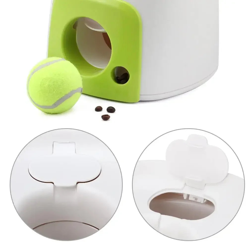 Ball Thrower Training Maching Cats Dogs Toy Interactive with 1pcs Ball Food Reward Machine Smart Feeder Throwing Mmachine Pet Ball Thrower Dog Training