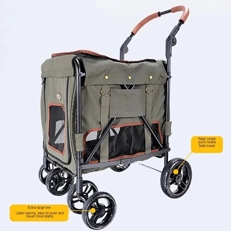 Outdoor Carrier Pet Trolley Case Lightweight Transporter Professional Carrier for Cats Durable Conveyors and Travel Products