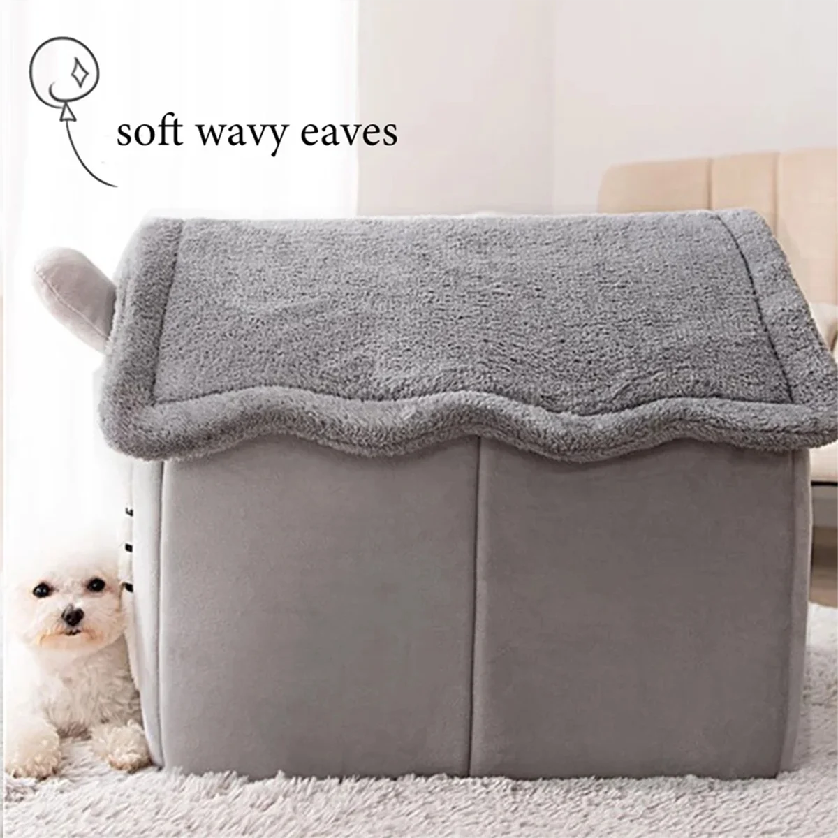 Cat/Dog Bed Removableand Washable Foldable Pet Sleepping Bed Cat House Kennel for Dog House Indoor Cat Nest