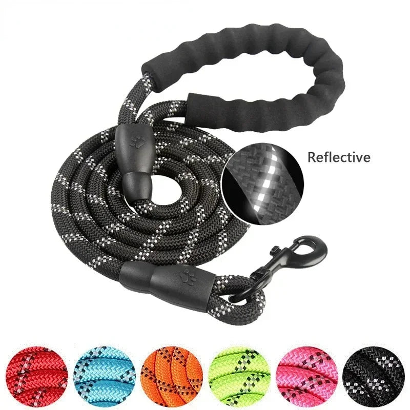 Strong Dog Leash Pet Leashes Reflective Leash For Big Small Medium Dog Leash Drag Pull Tow Golden Retriever