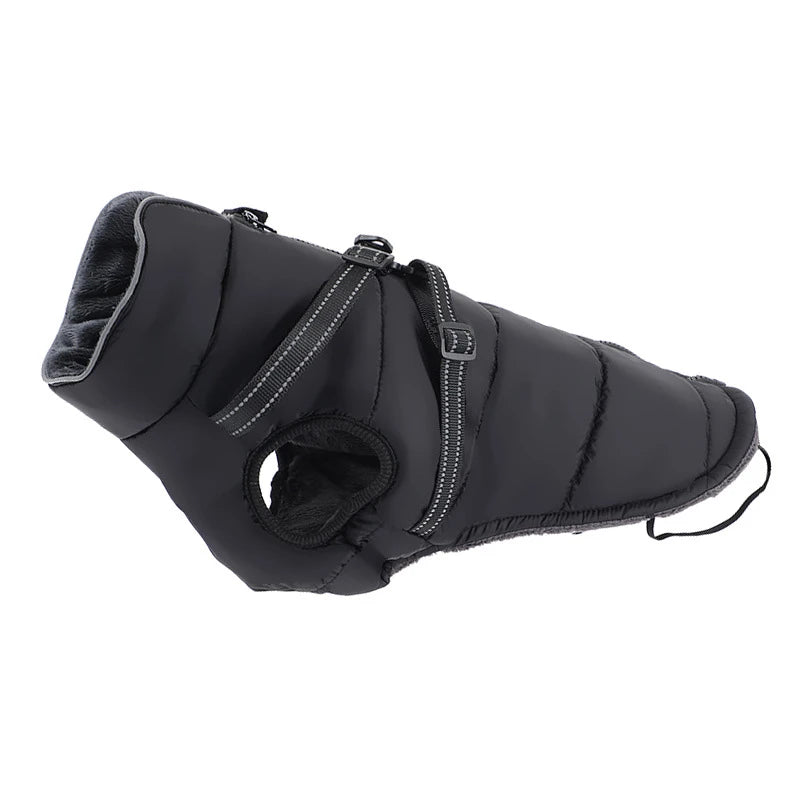 Benepaw Warm Dog Coat Winter Windproof Reflective Pet Clothes Turtleneck Waterproof Harness Jacket For Small Medium Large Dogs