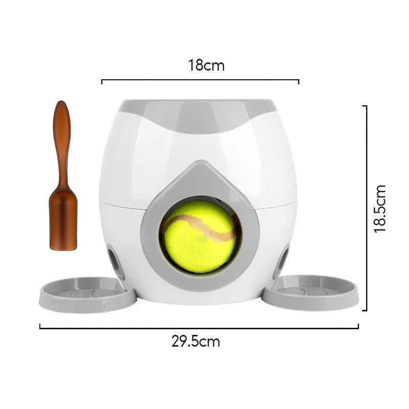 Ball Thrower Training Maching Cats Dogs Toy Interactive with 1pcs Ball Food Reward Machine Smart Feeder Throwing Mmachine Pet Ball Thrower Dog Training