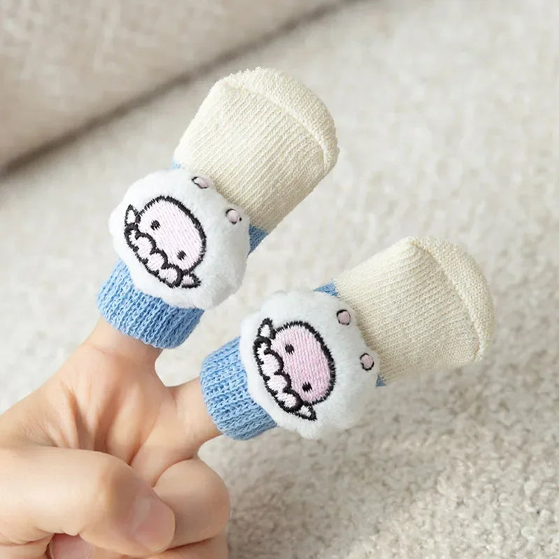 Pet Socks Anti Slip Dog Socks Knitted Cartoon Puppy Shoes Breathable Sock Cat Shoes Dog Clothes Pet Products Dog Accessories