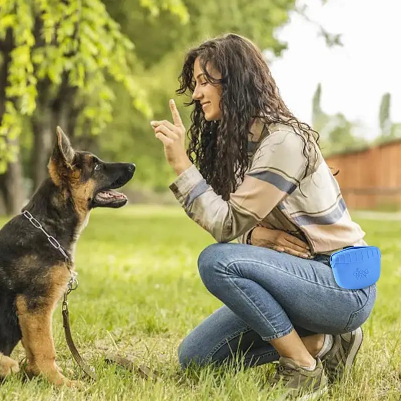 Dog Treat Pouch Pet Treat Pouch For Dog Training Dog Treat Training Pouch Walking Bag Snack Carrier With Waist Belt Clip For Dog