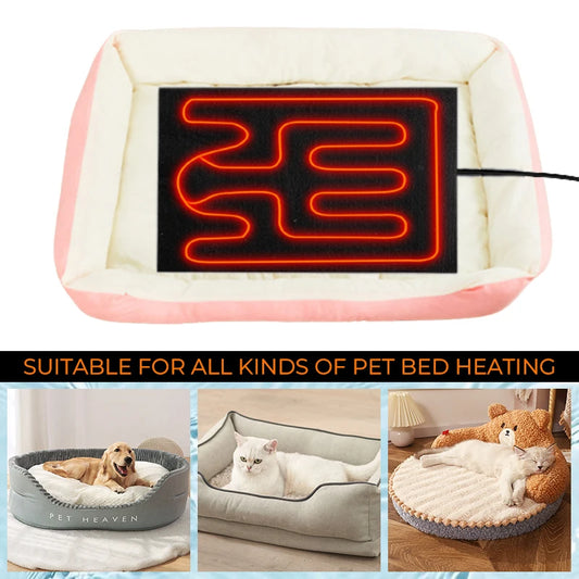 USB Heating Film Warm Folding Heated Sheet Waterproof Car Seat Mat Cushion Pet Reptile Winter Warm Climbing Heating Pads