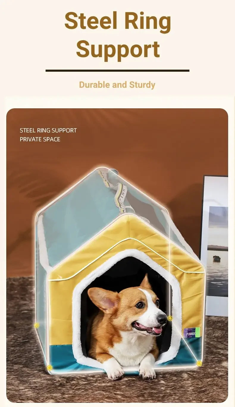 Pet Dog Tent Cat Bed House Portable Large Dog Tents Houses Washable Pet Houses Foldable Cages