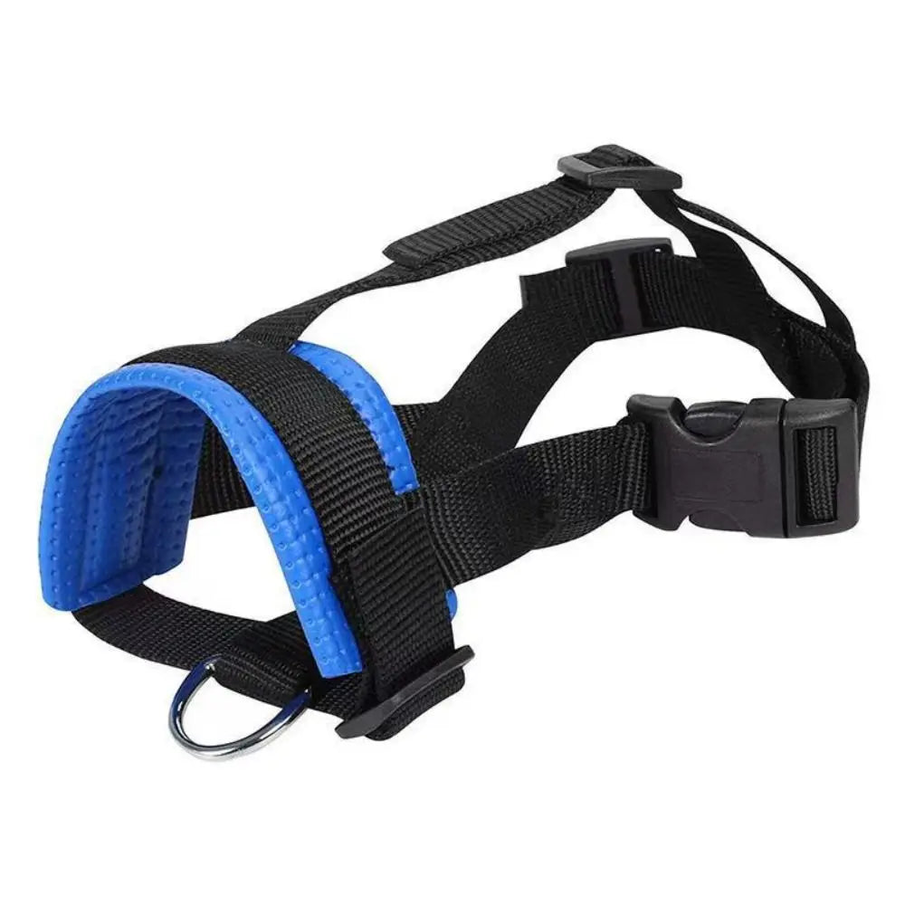 Nylon Safe Anti-biting Adjustable Gentle Anti Barking Dog Muzzle Pet Mouth Mask Collar Muzzle Halter Leash