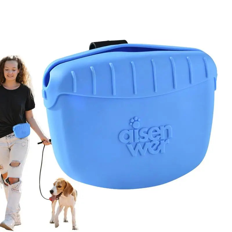 Dog Treat Pouch Pet Treat Pouch For Dog Training Dog Treat Training Pouch Walking Bag Snack Carrier With Waist Belt Clip For Dog