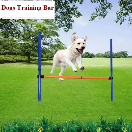 Pet Dog Agility Equipment Set Kit Obstacle Training Kit Dog Agility Rods Jump Running Hurdle 7pcs Poles 60cm Dia Tunnel Trainer