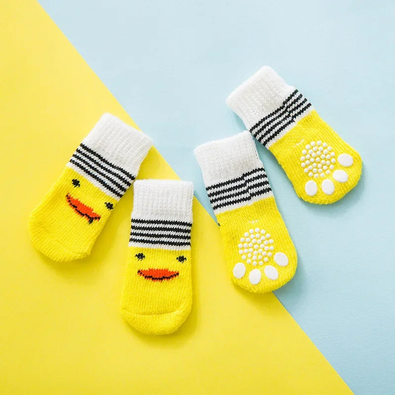 Pet Socks Anti Slip Dog Socks Knitted Cartoon Puppy Shoes Breathable Sock Cat Shoes Dog Clothes Pet Products Dog Accessories